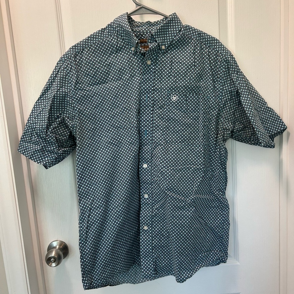 Ariat Men's Blue Patterned Shirt